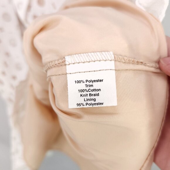 Anthropologie Eva Franco Fit & Flare Dress Size 6 Lace Overlay Light Academia - Picture 11 of 12